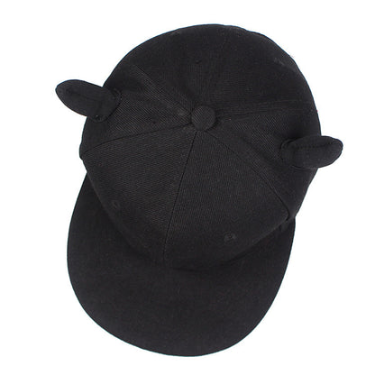 Black Horned Baseballcap