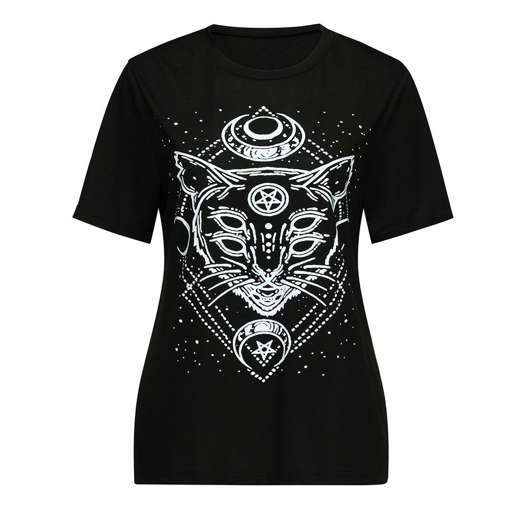 Gothic star punk t-shirt