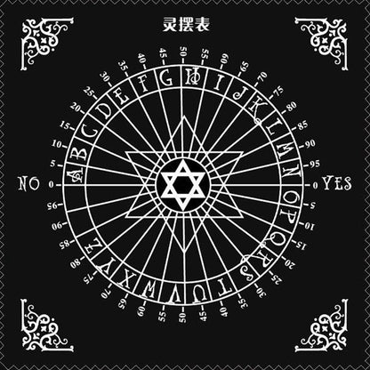 Tarot Tablecloth Divination Tarot Card Pad Pendulum Magic Pentacle Runes Tarot Altar Table Cloth