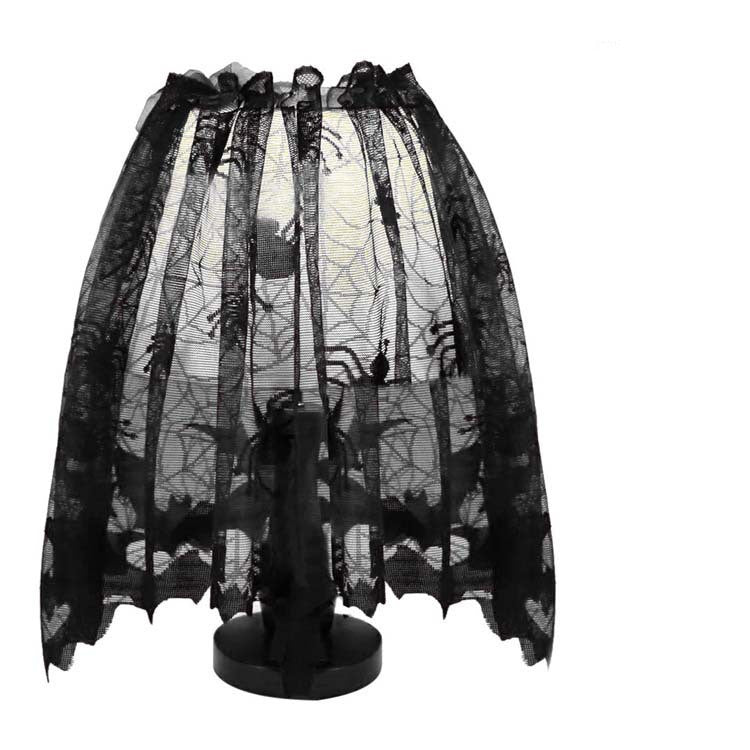 Black spider web web tablecloth