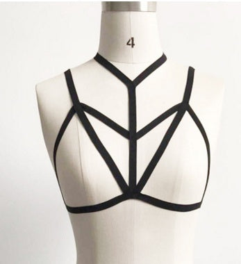 Gothic Body Harness Bra