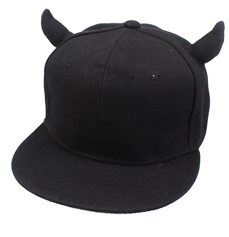 Black Horned Baseballcap