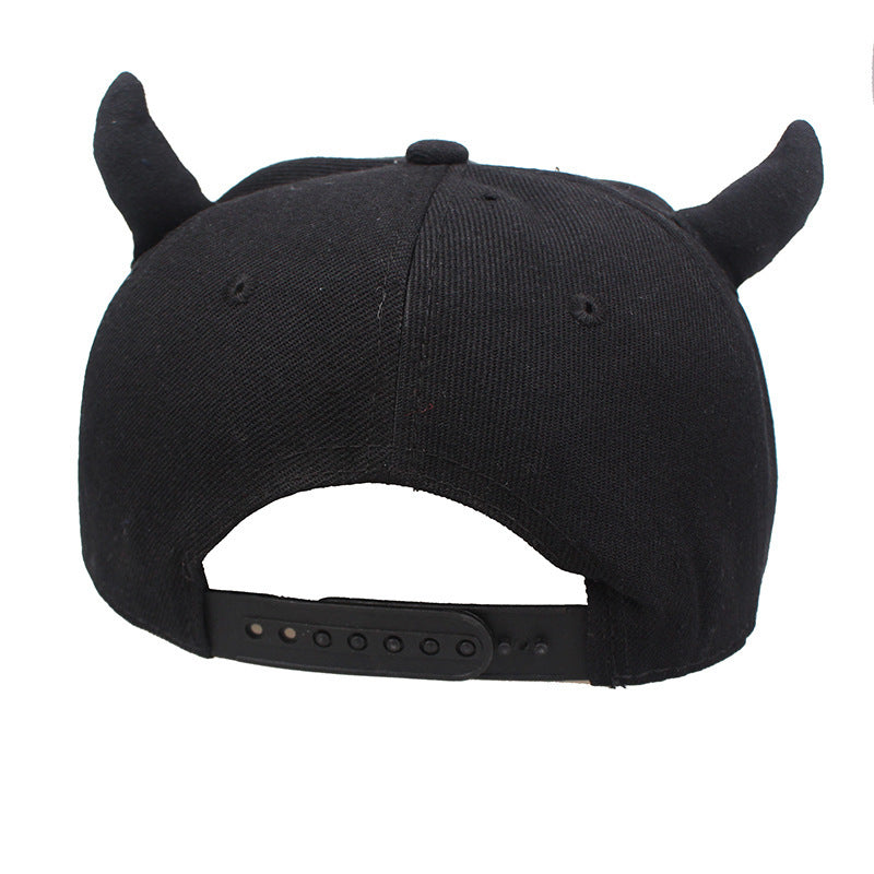 Black Horned Baseballcap