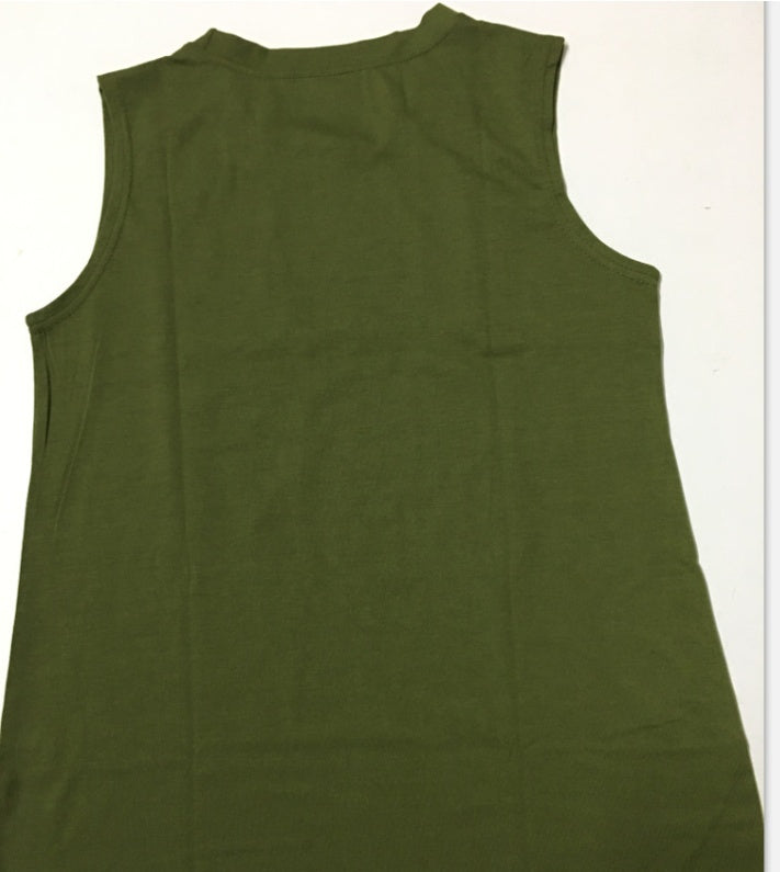 Lady army green vest