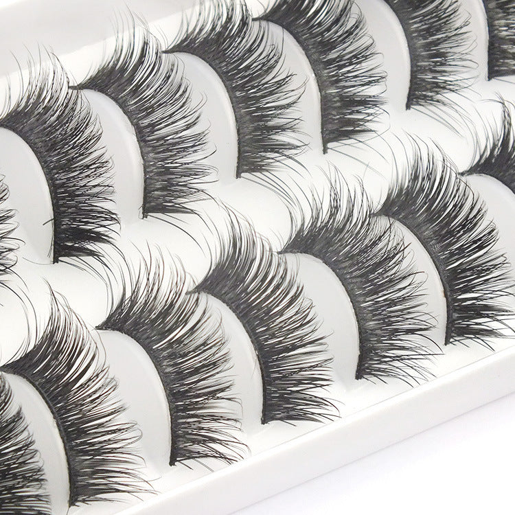 Artificial Eyelashes 10 Pairs Manmade fibers