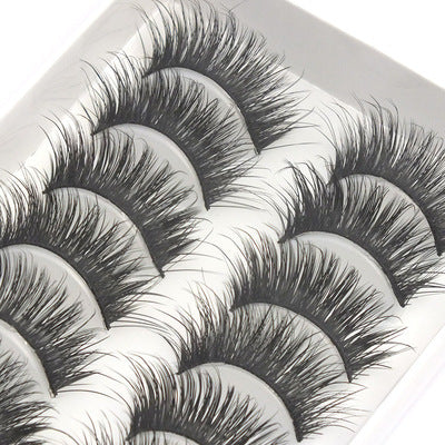 Artificial Eyelashes 10 Pairs Manmade fibers