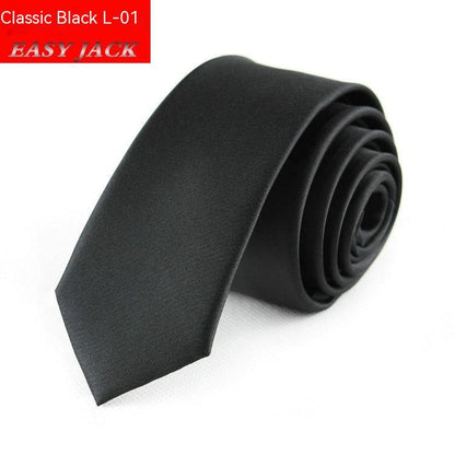 Casual Business Black Striped Tie