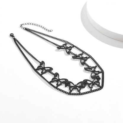 Gothic Style Butterfly Women's Necklace