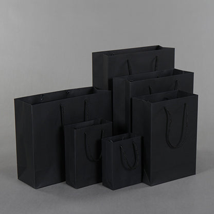 Black vertical business gift bag