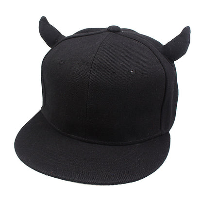 Black Horned Baseballcap