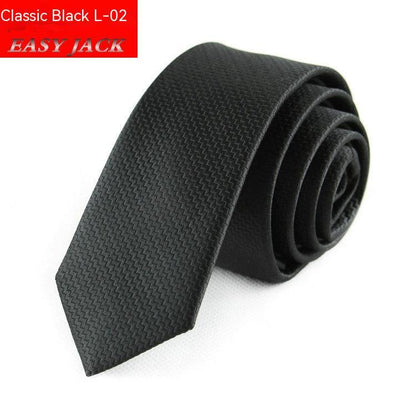 Casual Business Black Striped Tie