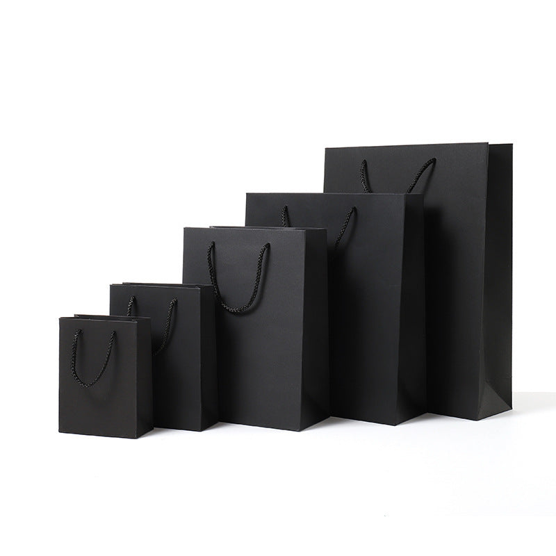 Black vertical business gift bag