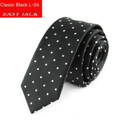 Casual Business Black Striped Tie