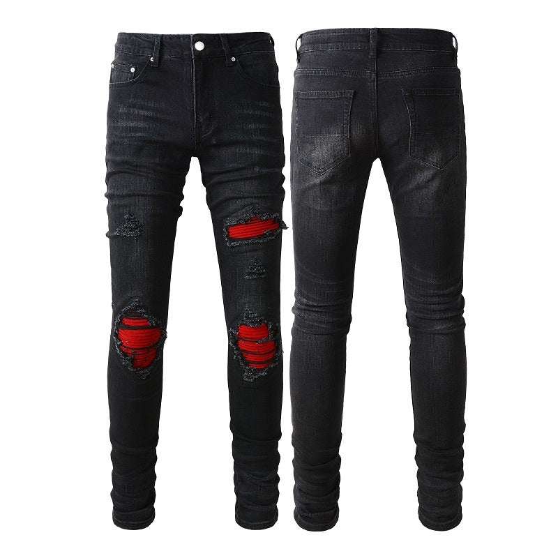 Stretch Slim Black Jeans Man