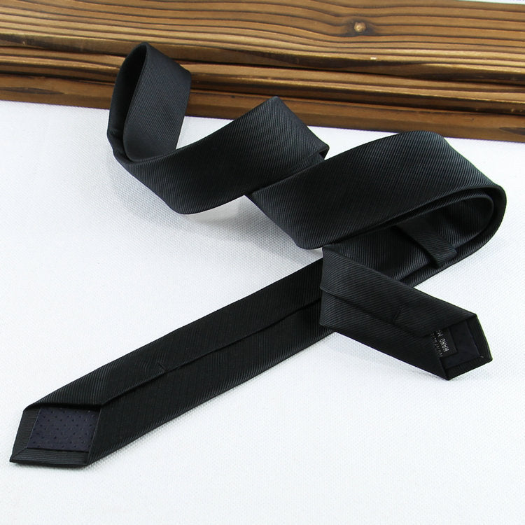 Casual Business Black Striped Tie