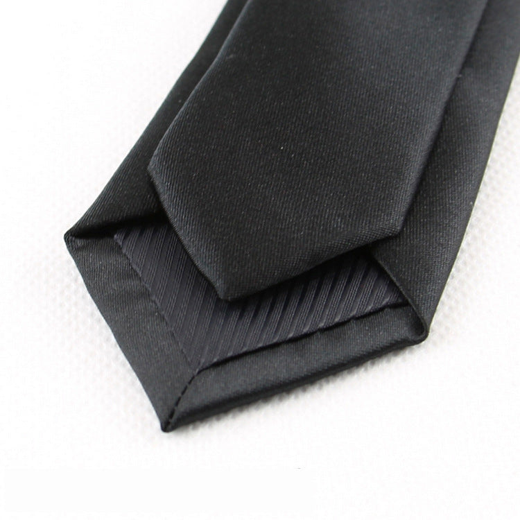 Casual Business Black Striped Tie