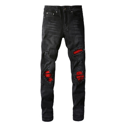 Stretch Slim Black Jeans Man