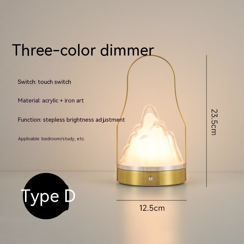 Creative Charging LED Portable Simplicity Table Lamp Small Night Lamp