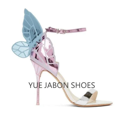 Butterfly High Heeled Ankle Strap Shoes