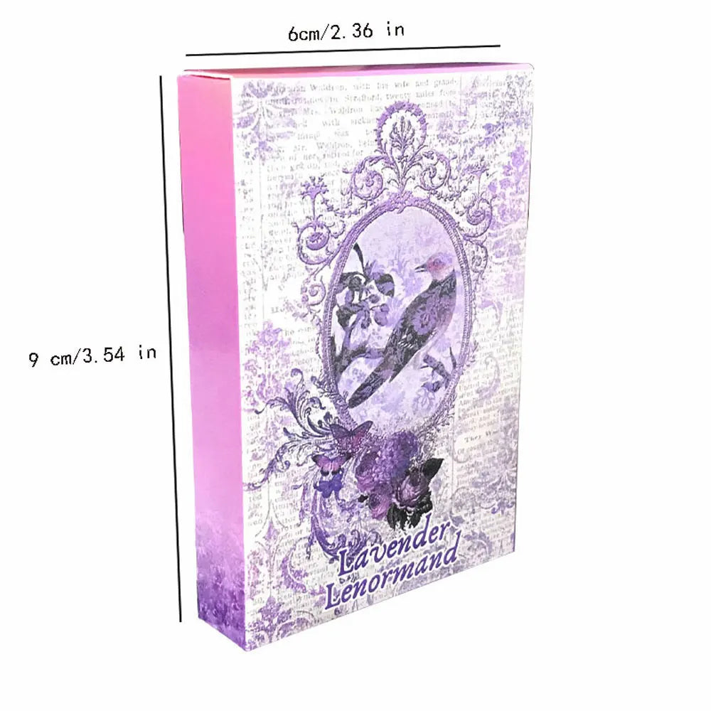 Hot selling Lavender Lenormand Card Leisure Entertainment Games Card Family Gatherings Tarot Games Card 40 Card Deck