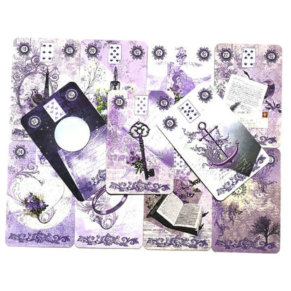 Hot selling Lavender Lenormand Card Leisure Entertainment Games Card Family Gatherings Tarot Games Card 40 Card Deck