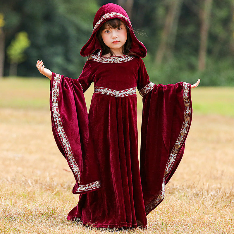 Medieval Wytch Mum and Daughter Dress with hood