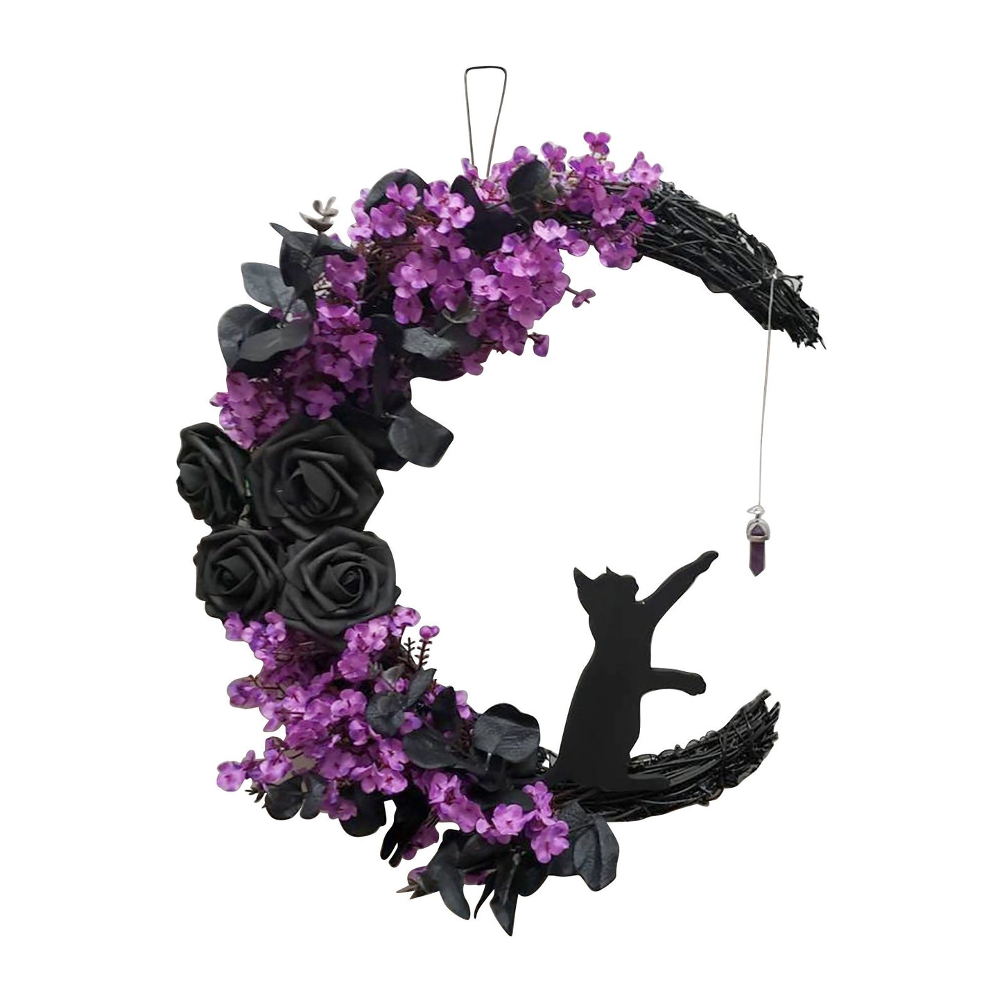 Simulation Black Rose Garland Halloween