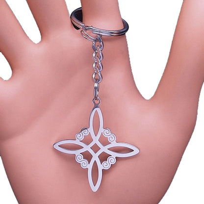 Witch Irish Knot Stainless Steel Necklace Witchcraft Celtic Knot Pendant Necklaces